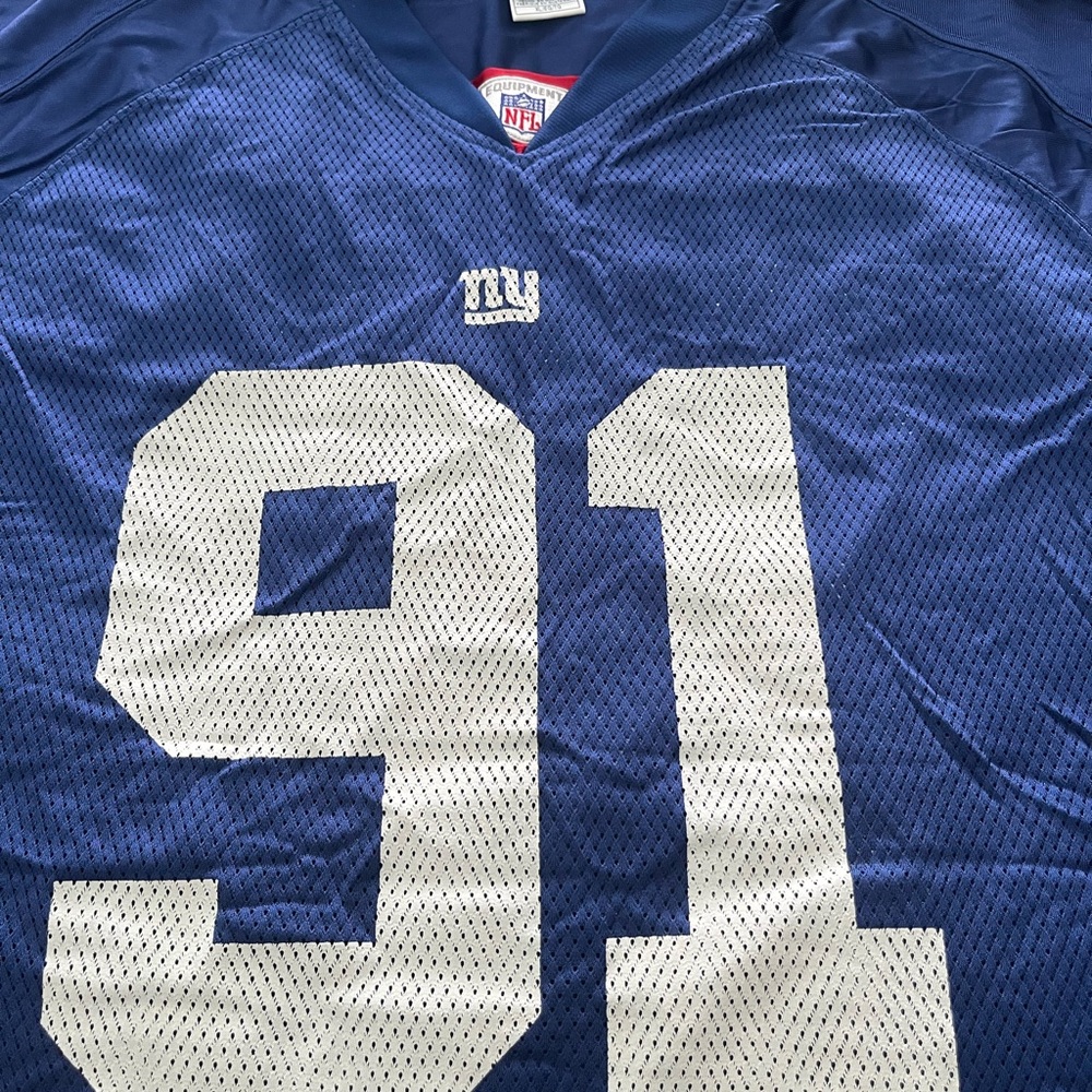 Reebok Blue and White Athletic Jersey